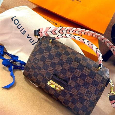 lv braided strap|Braided Croisette Damier Ebene .